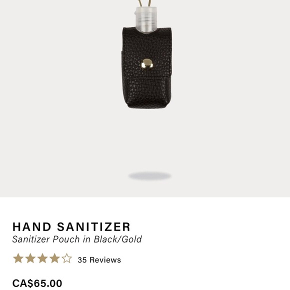 Leather Hand Sanitizer Holder with Clip - Picture 7 of 7